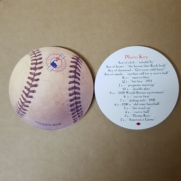 Baseball Round Playing Cards - Picture 3 of 4